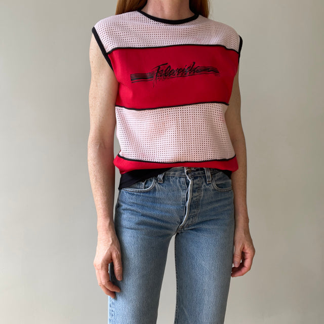 1980s Mesh Florida Tank Top - WOW