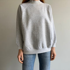 1980s Lighter Blank Gray FOTL Sweatshirt with Good Arms