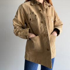 1980/90s Ham's USA Made Carhartt Flannel Lined Workwear Chore Jacket