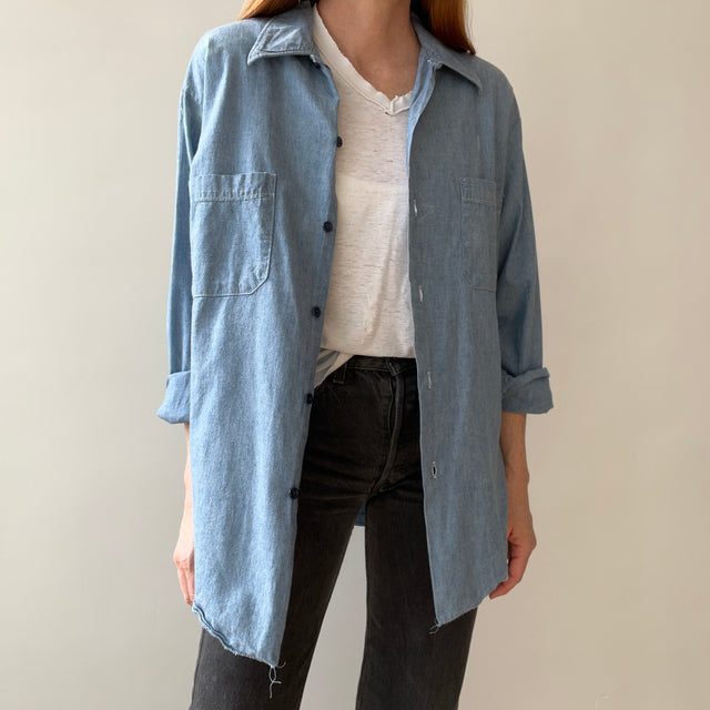 1970/80s Sears Light Denim Workwear Shirt