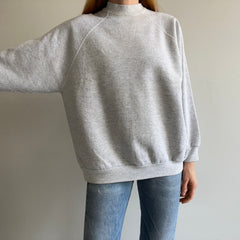 1980s Lighter Blank Gray FOTL Sweatshirt with Good Arms