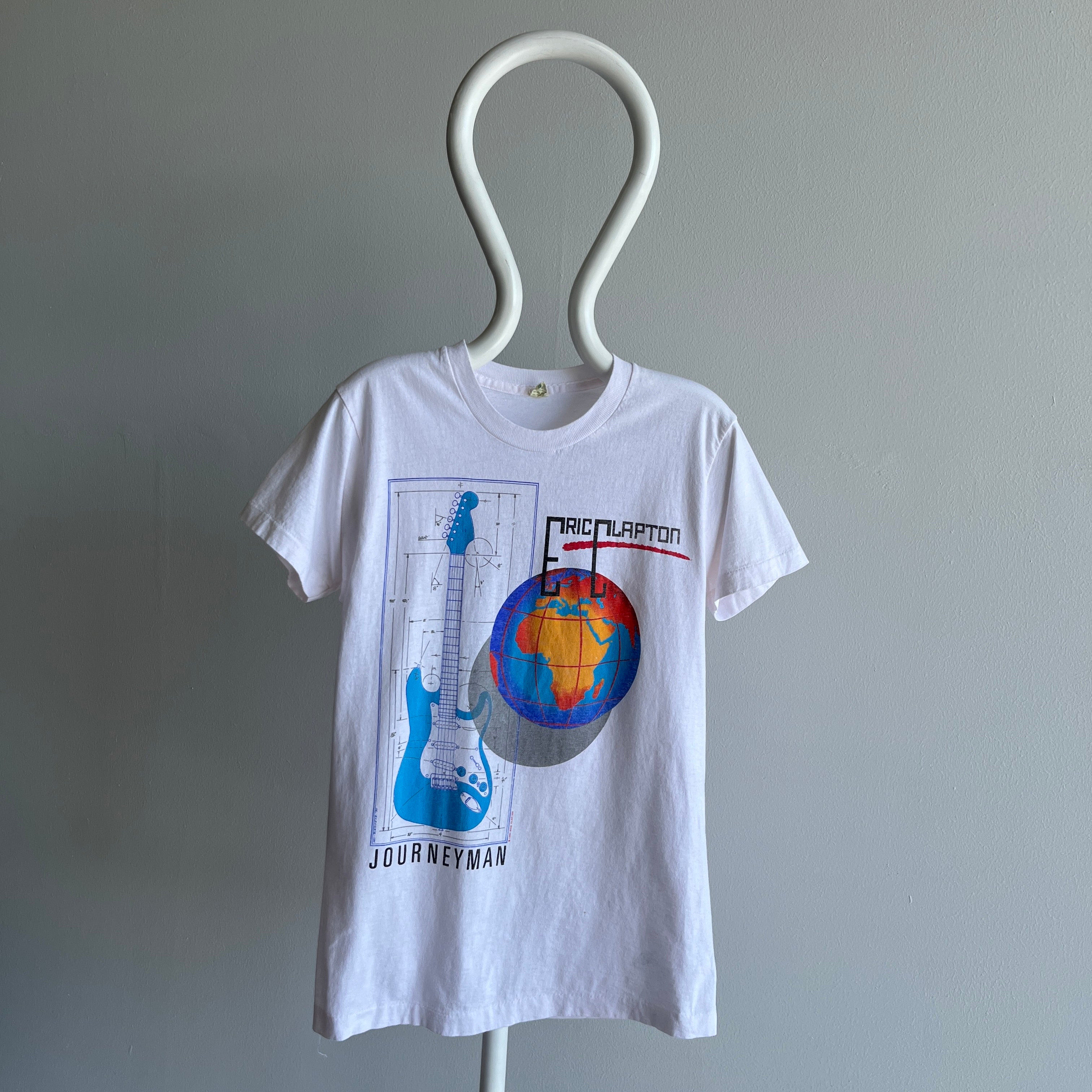 1990 Eric Clapton Journeyman Tour T-Shirt - Screen Stars, Made in Ireland