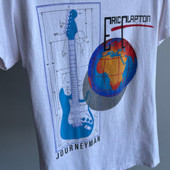 1990 Eric Clapton Journeyman Tour T-Shirt - Screen Stars, Made in Ireland