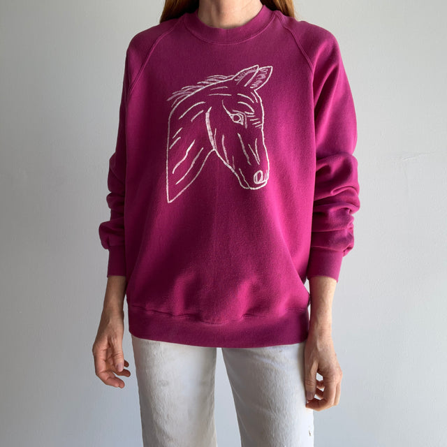 1980s DIY Pony Sweatshirt - !!!!