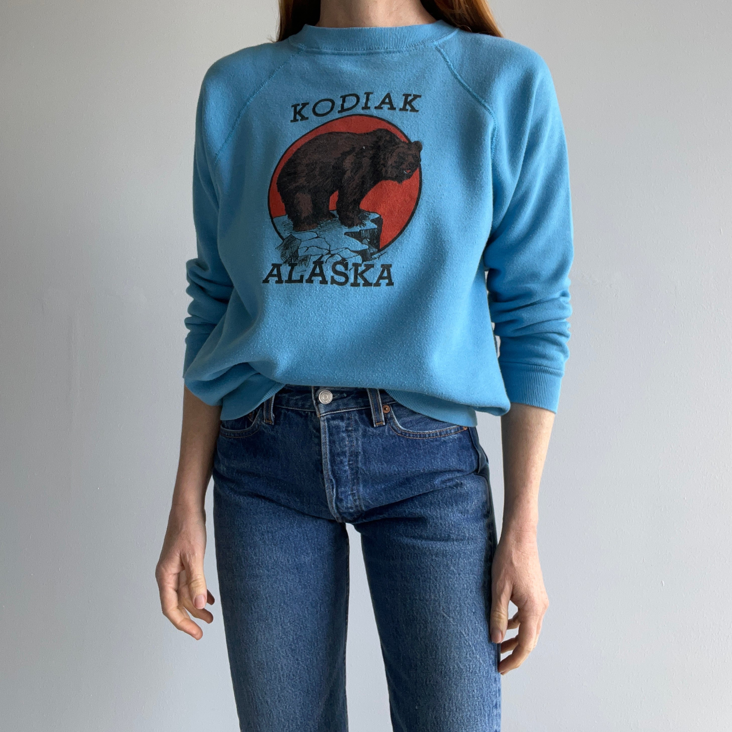 1980s Kodiak Alaska *Teddy* Bear Sweatshirt