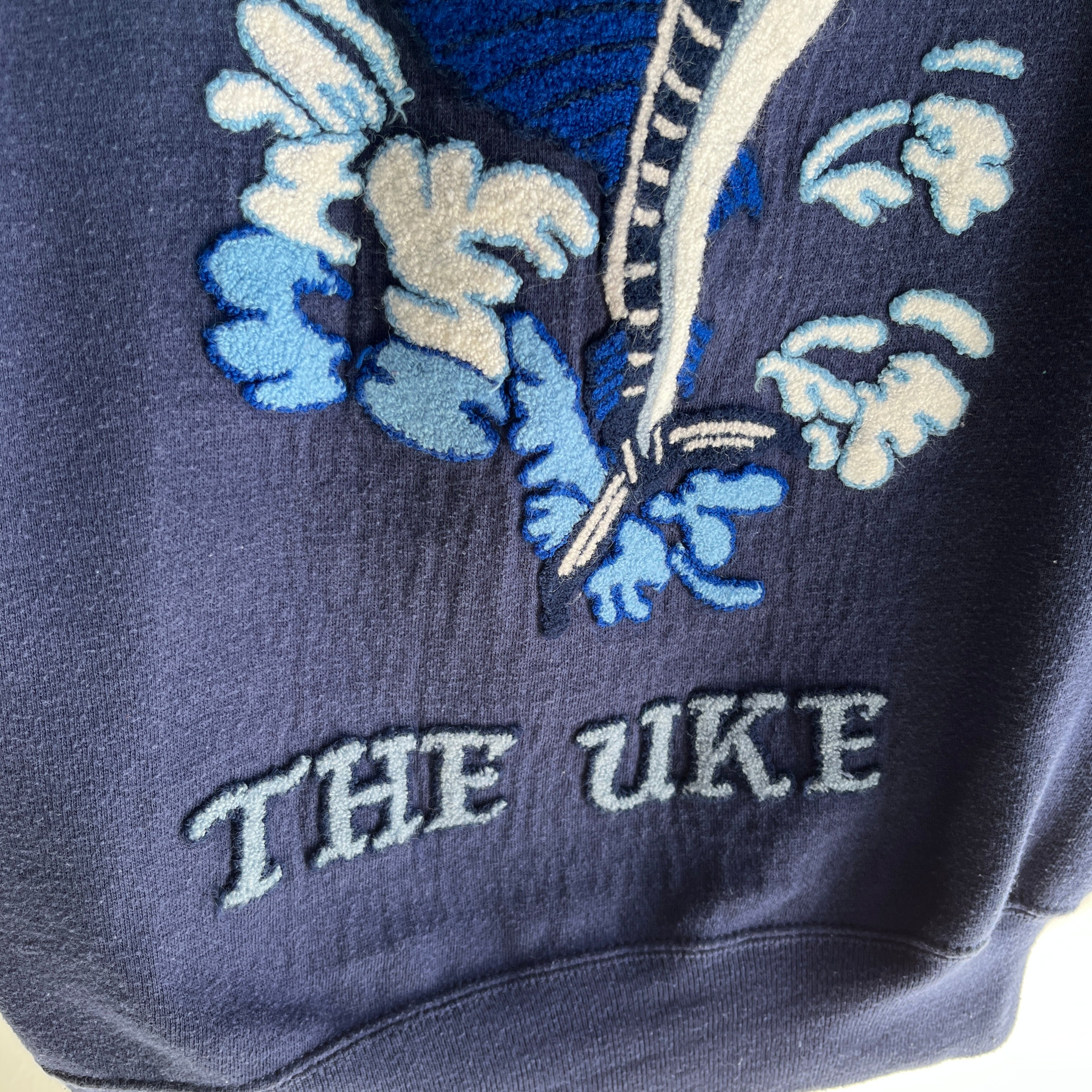 1980s The Uke (Hawaii Blue Green Snapper) WOWOWOWOWOWOW DIY Sweatshirt