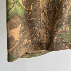 1980s Tree Camo Pocket T-shirt with a Good Fit