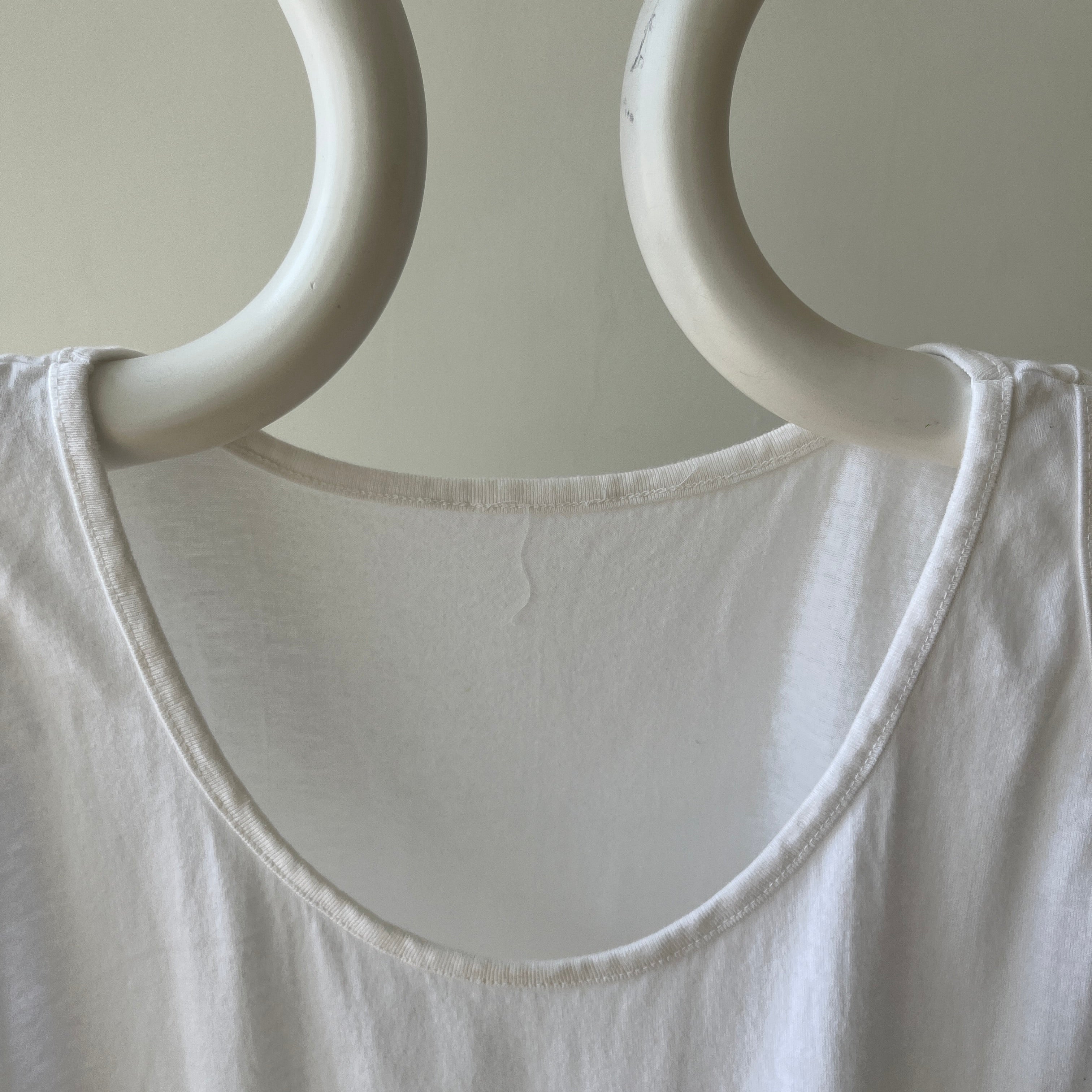 1980s/90s Blank White Tank Top - THIS. IS. GOOD.