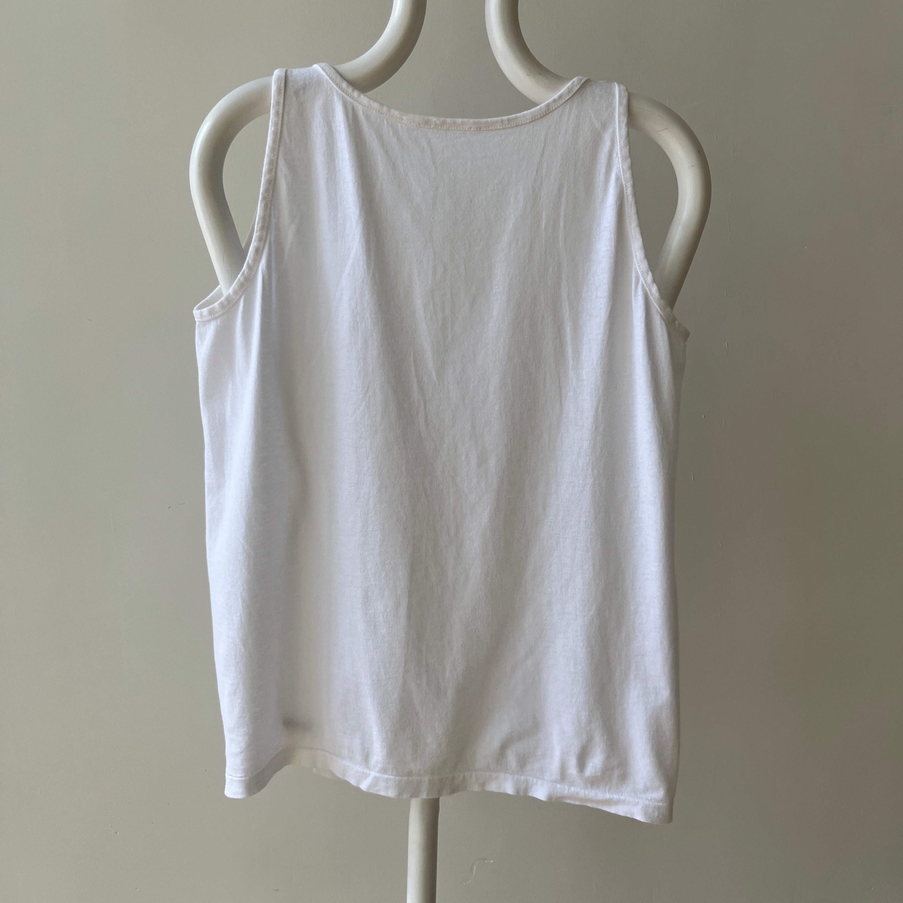 1980s/90s Blank White Tank Top - THIS. IS. GOOD.