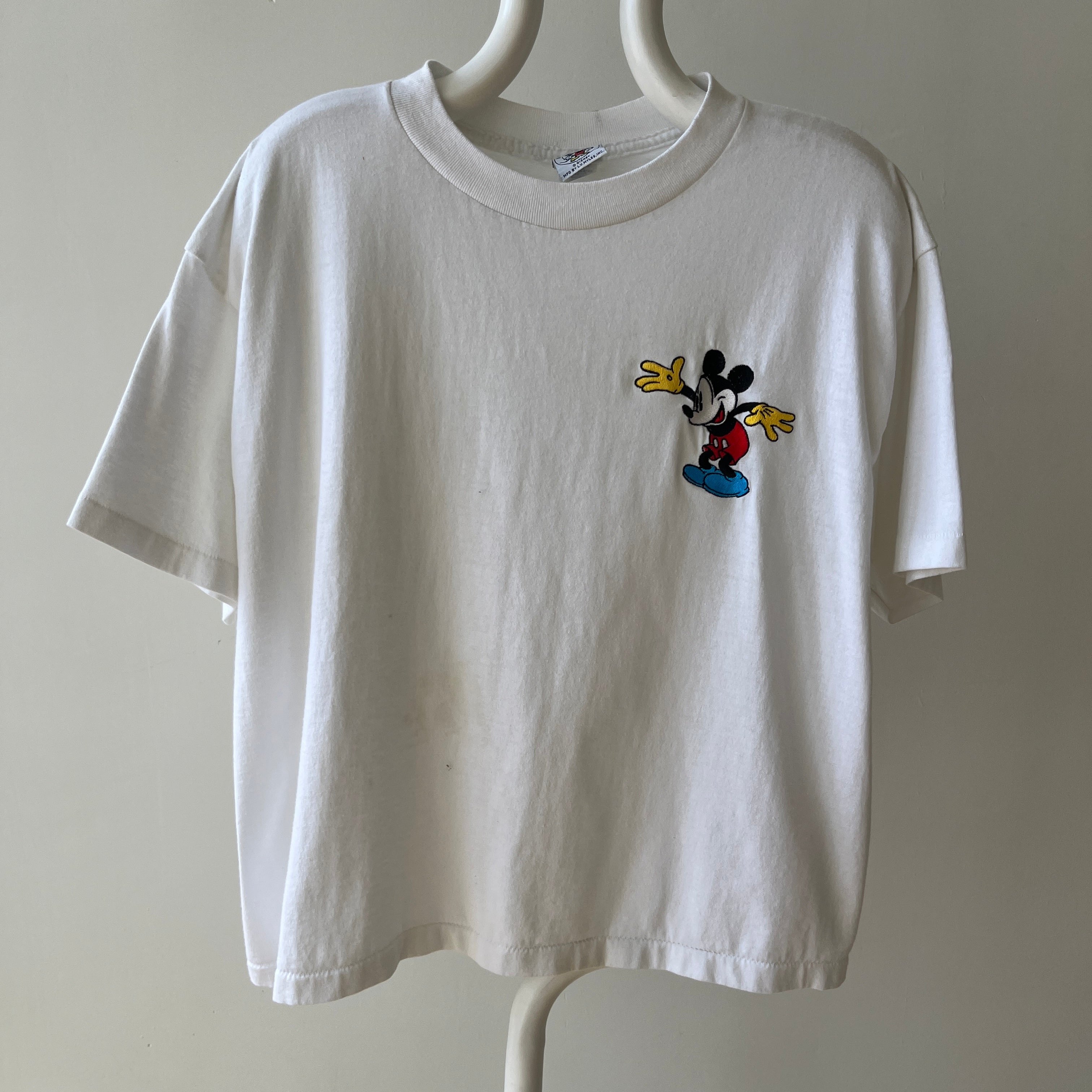 1980s Mickey Mouse Embroidered T-Shirt