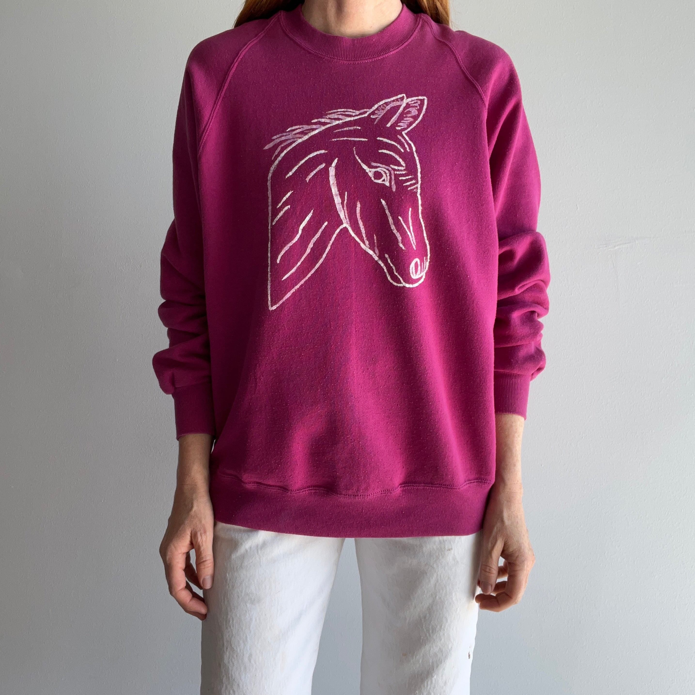 1980s DIY Pony Sweatshirt - !!!!