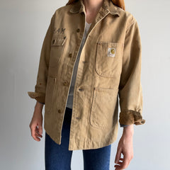 1980/90s Ham's USA Made Carhartt Flannel Lined Workwear Chore Jacket