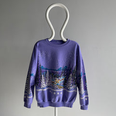 1991 Winter Scape Wrap Around Sweatshirt