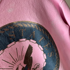 1990s United States Navy Re-Dyed Pink Sweatshirt