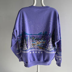 1991 Winter Scape Wrap Around Sweatshirt