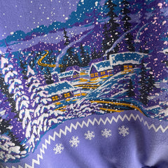 1991 Winter Scape Wrap Around Sweatshirt