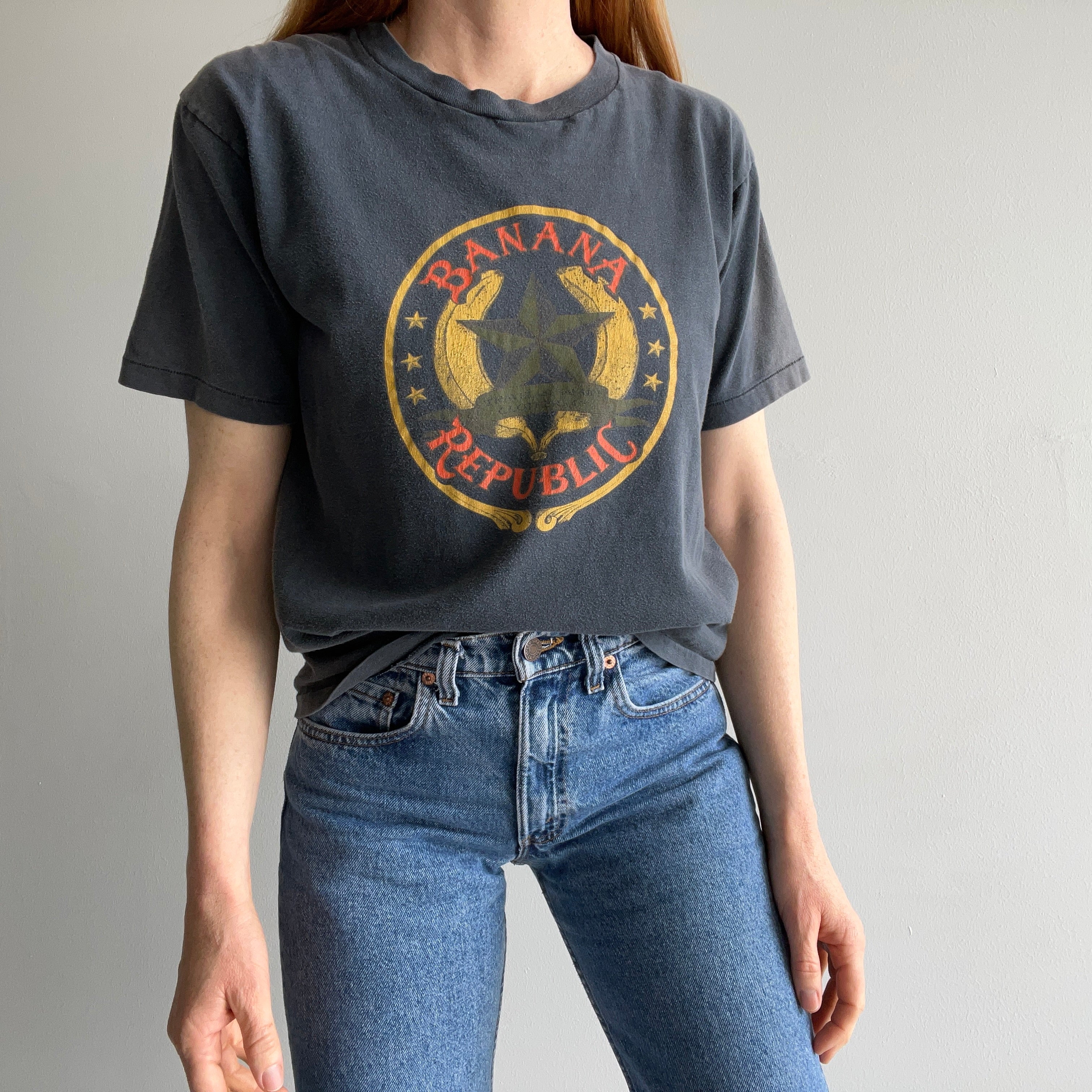 Pre 1983 OG USA Made Banana Republic Travel & Safari Clothing Company T-Shirt