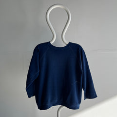 1970s Thrashed Navy Sweatshirt - Very Luxe