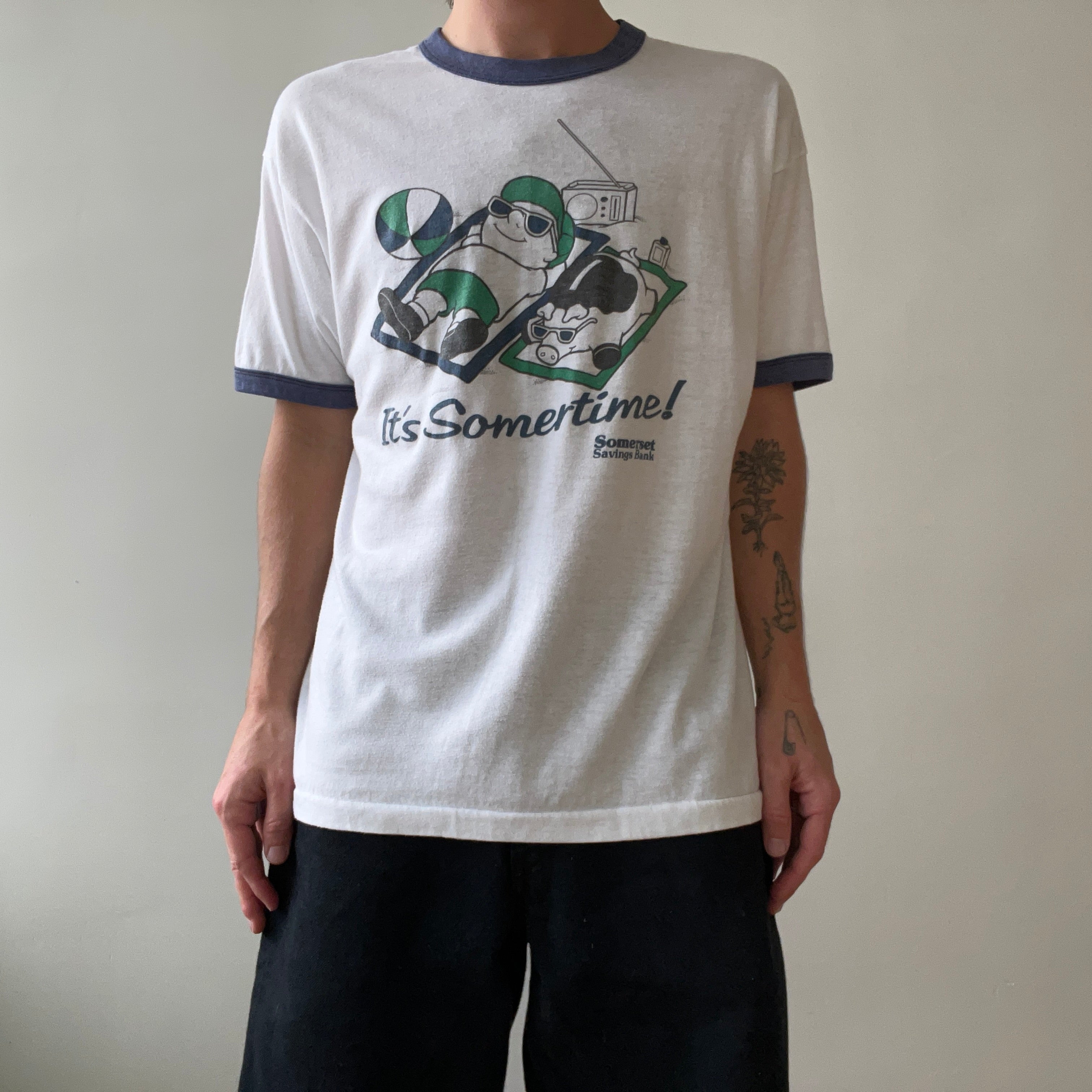 1980s/90s Somertime Ringer T Shirt
