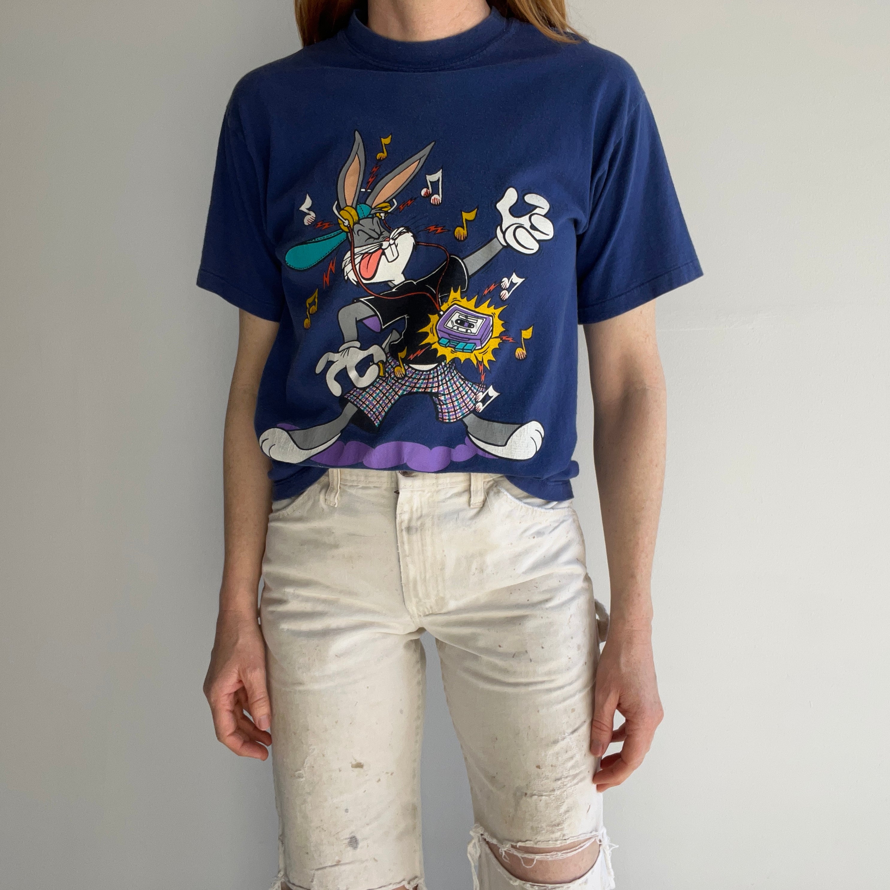 1993 Hand Mended Bugs Bunny and Friends - The Backside!!!! T-Shirt