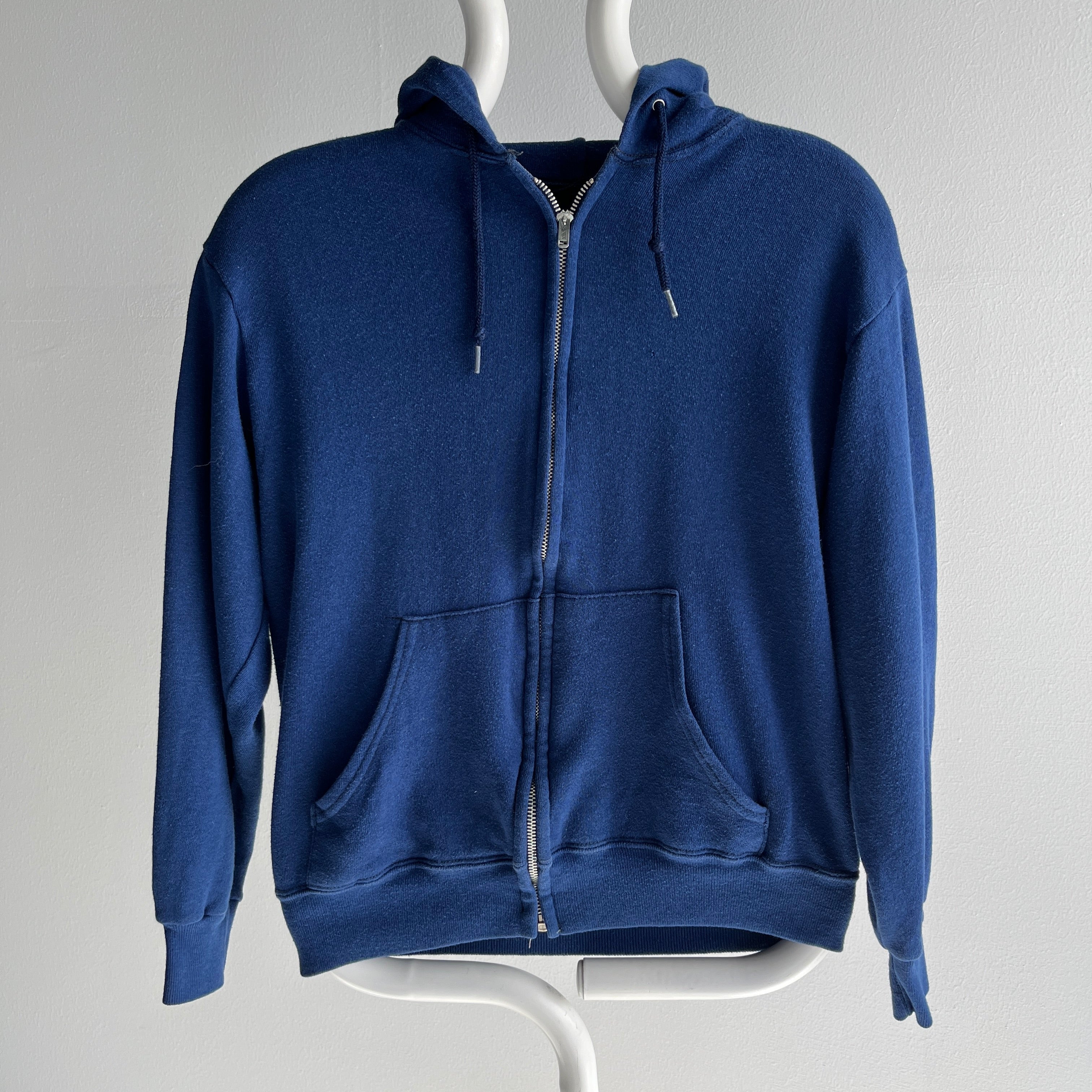 1980s (early) Lovely Navy Zip Up Hoodie - SWOOOOON