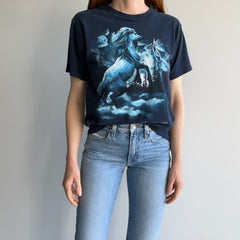 1990s New Mexico Ponies Cotton T-Shirt
