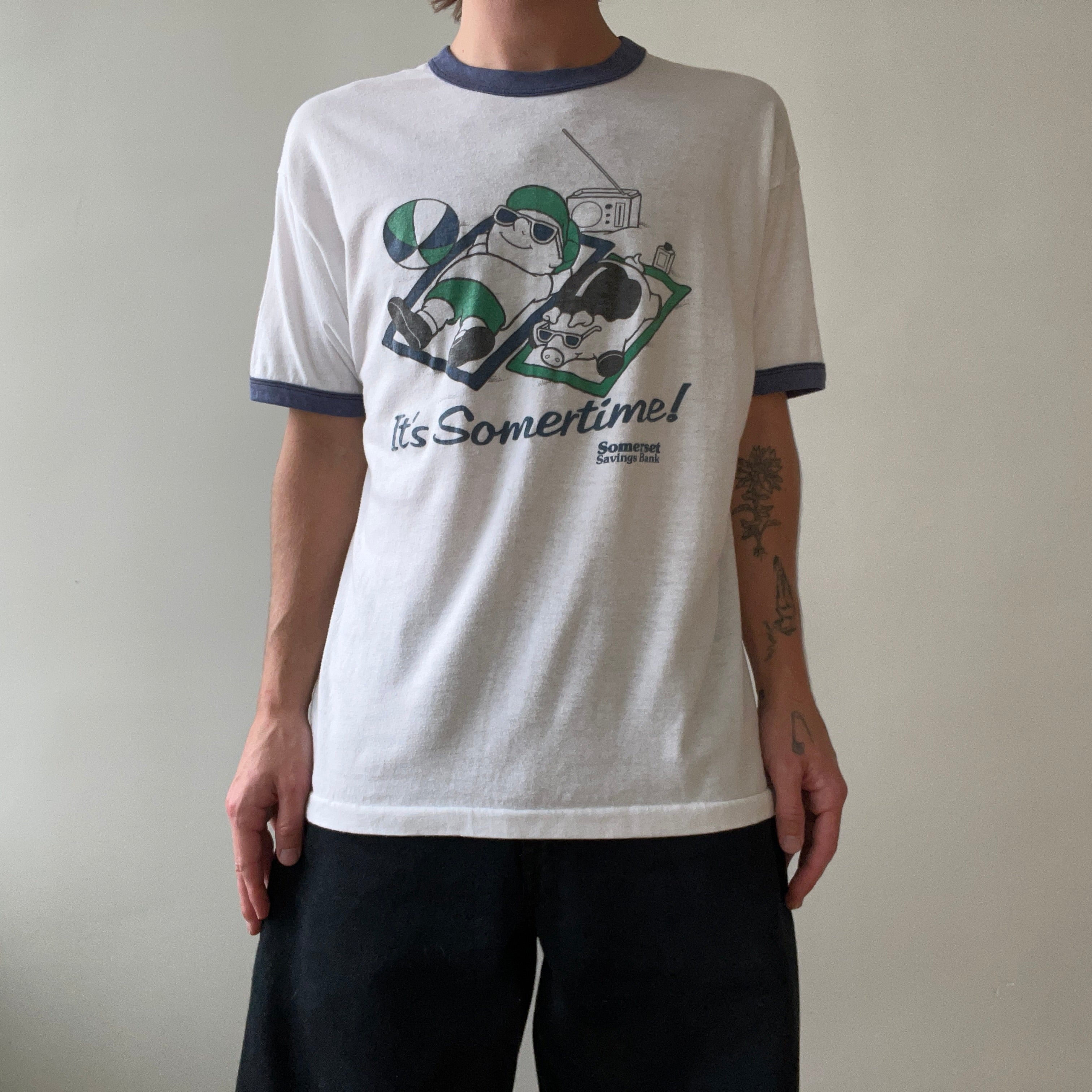 1980s/90s Somertime Ringer T Shirt