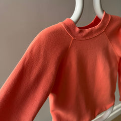 1980s Creamsicle Orange Smaller Raglan Sweatshirt - Excellent Condition