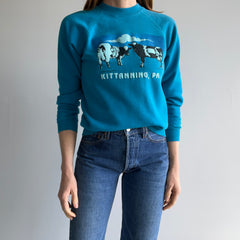 1980s Kittanning, PA Cow Sweatshirt - Yes, Cow Sweatshirt