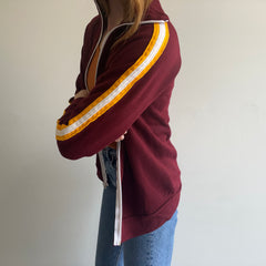 1970s USC Colors Zip Up Mock Neck Sweatshirt - GOLD!