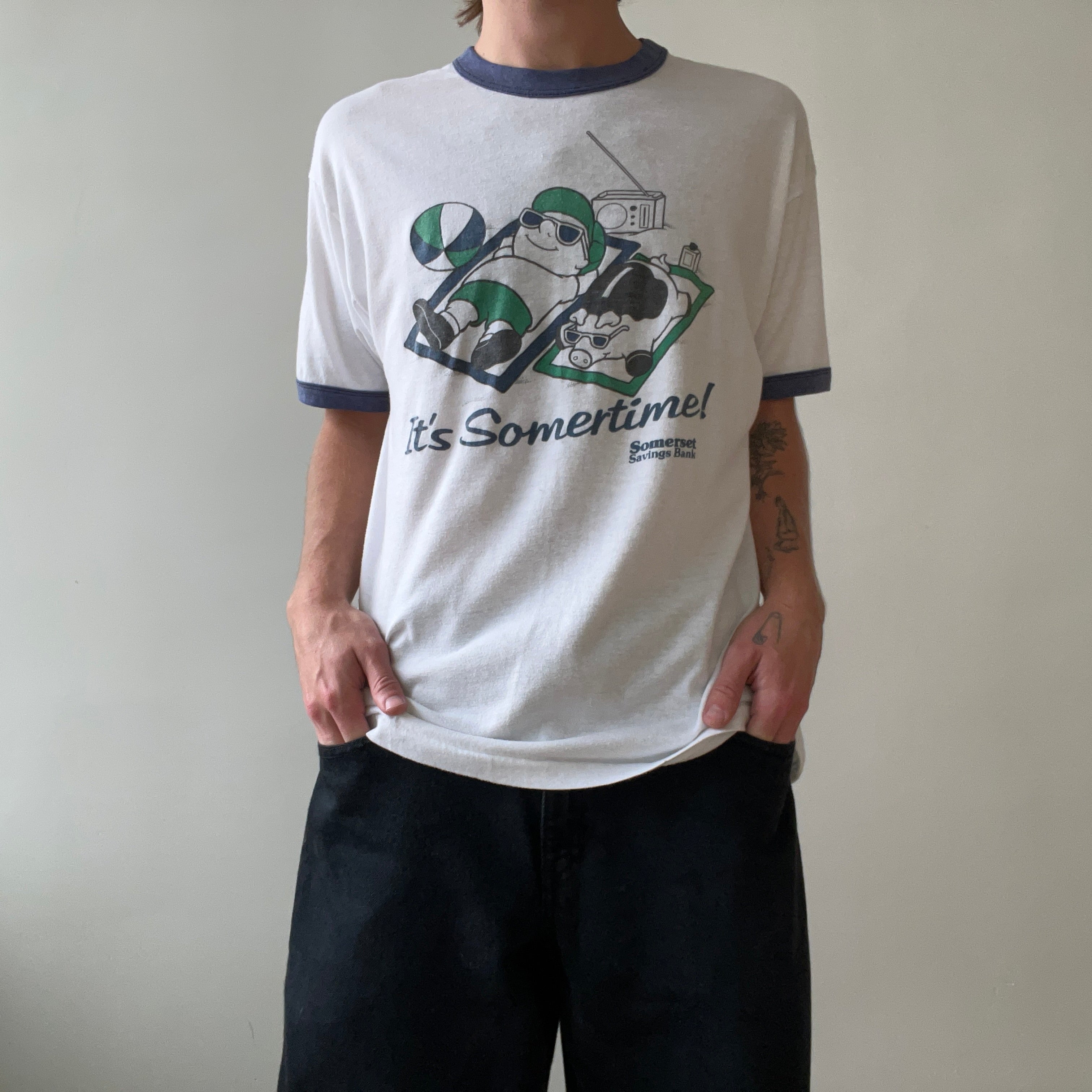 1980s/90s Somertime Ringer T Shirt
