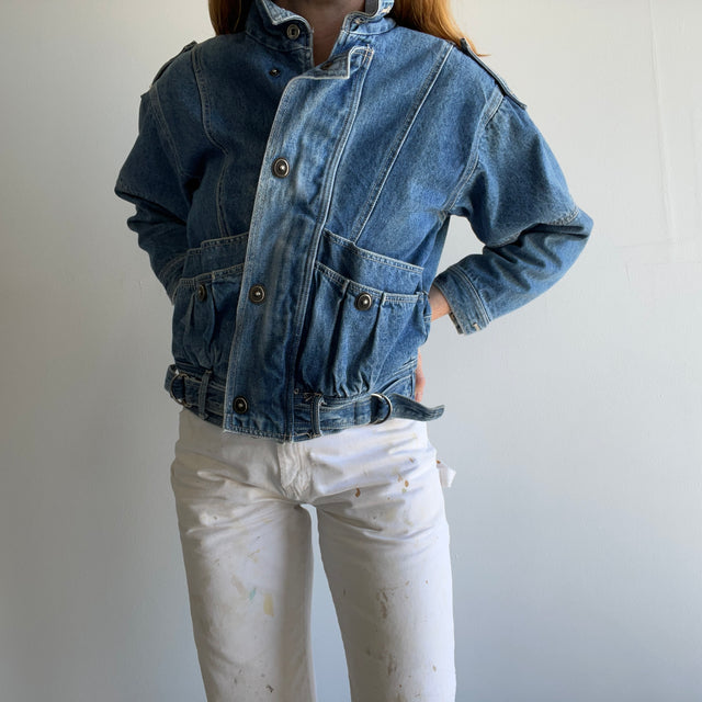 1980s Sergio Valente Epic Cotton Lined Biker Jacket - WOWOWOWOWOW