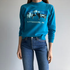 1980s Kittanning, PA Cow Sweatshirt - Yes, Cow Sweatshirt