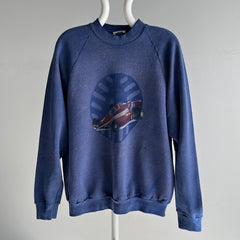 1990s DIY Formula 3 or 4? Race Car Sun Faded Sweatshirt