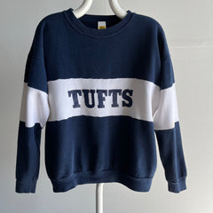 1980s Tufts University Color Block Sweatshirt