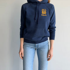 1980s Mill A Bobcats Navy Hoodie by Velva Sheen