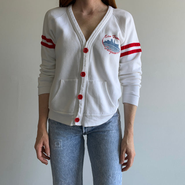 1980s San Francisco Cardigan with the best buttons