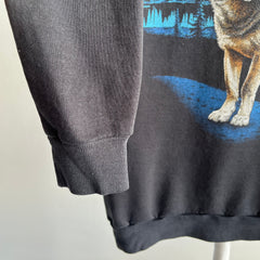 1987 Cut Neck Wolf Sweatshirt - WOW
