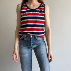 1970s Red, White and Blue Striped Tank Top