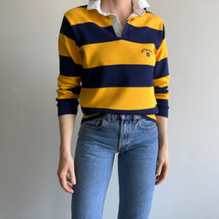 1980/90s Notre Dame Striped Super Soft (Like, Seriously) Rugby Style Shirt