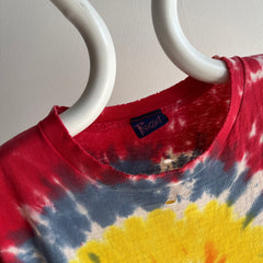 1980s Tattered Torn Worn Tie Dye T-Shirt