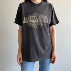 1991 Fifth Annual Hartland Family Folk Festival Super Faded and Worn Front and Back T-SHirt