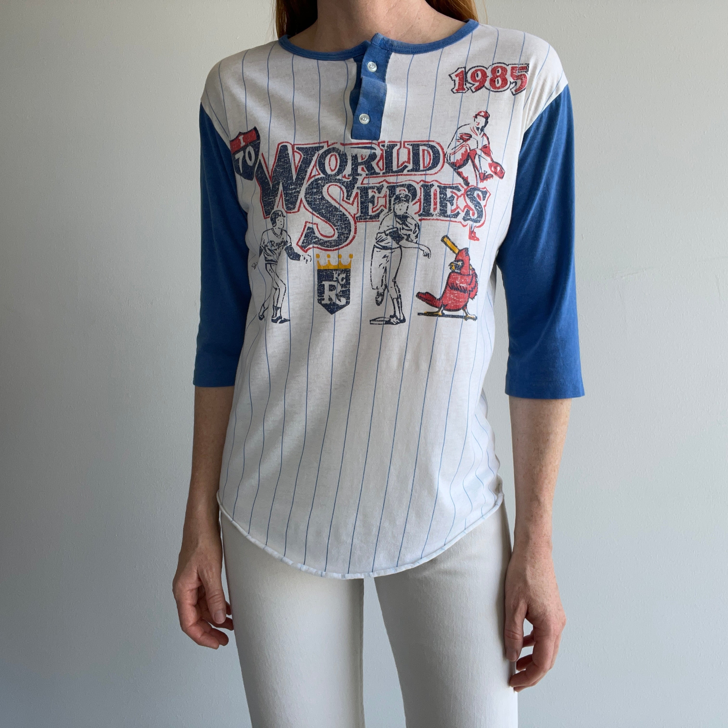 1985 World Series KC Royals vs. St. Louis Cardinals Henley