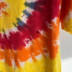 1980s Tattered Torn Worn Tie Dye T-Shirt