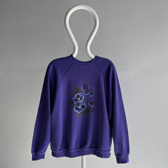 1980s DIY Flower Sweatshirt