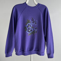 1980s DIY Flower Sweatshirt