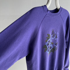 1980s DIY Flower Sweatshirt