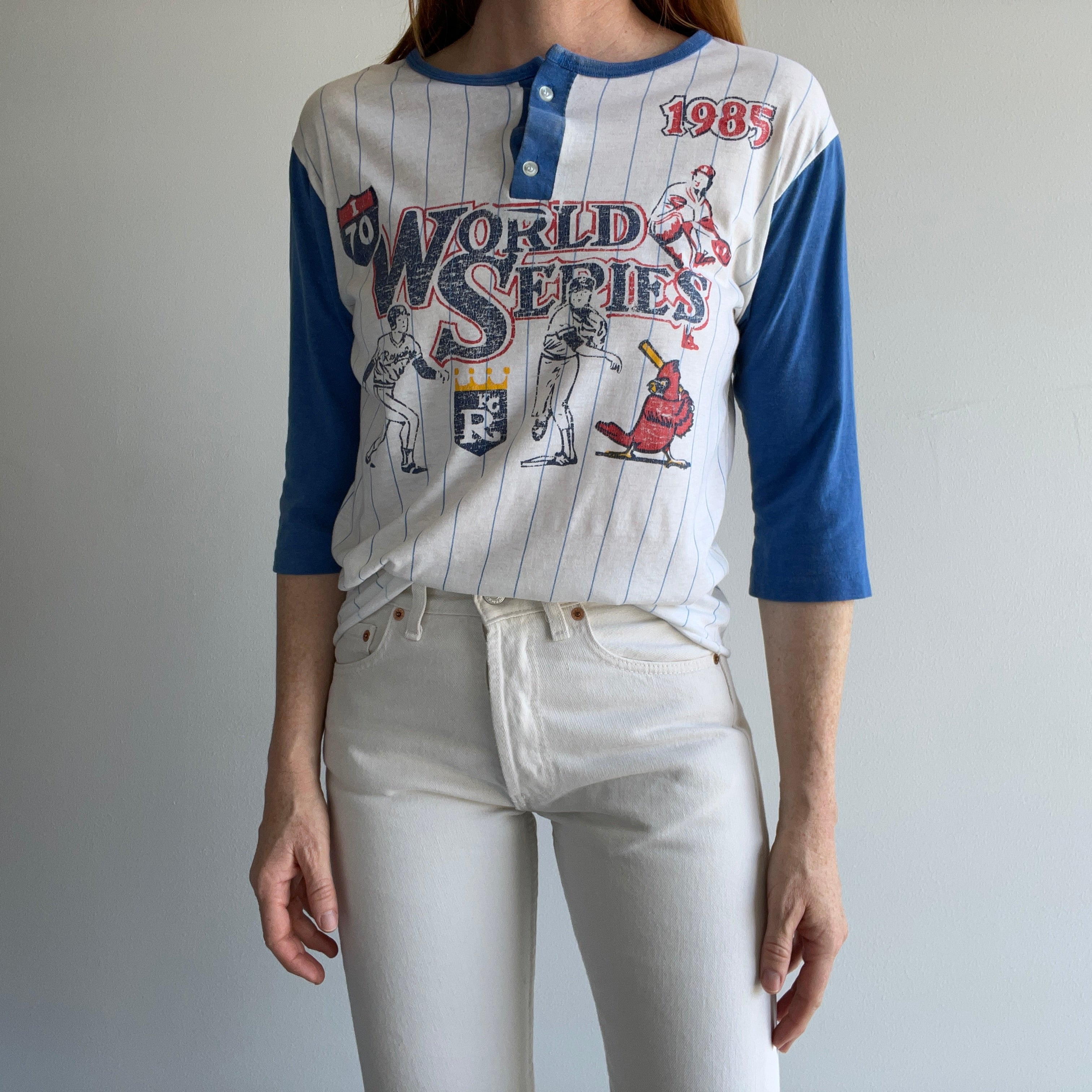 1985 World Series KC Royals vs. St. Louis Cardinals Henley