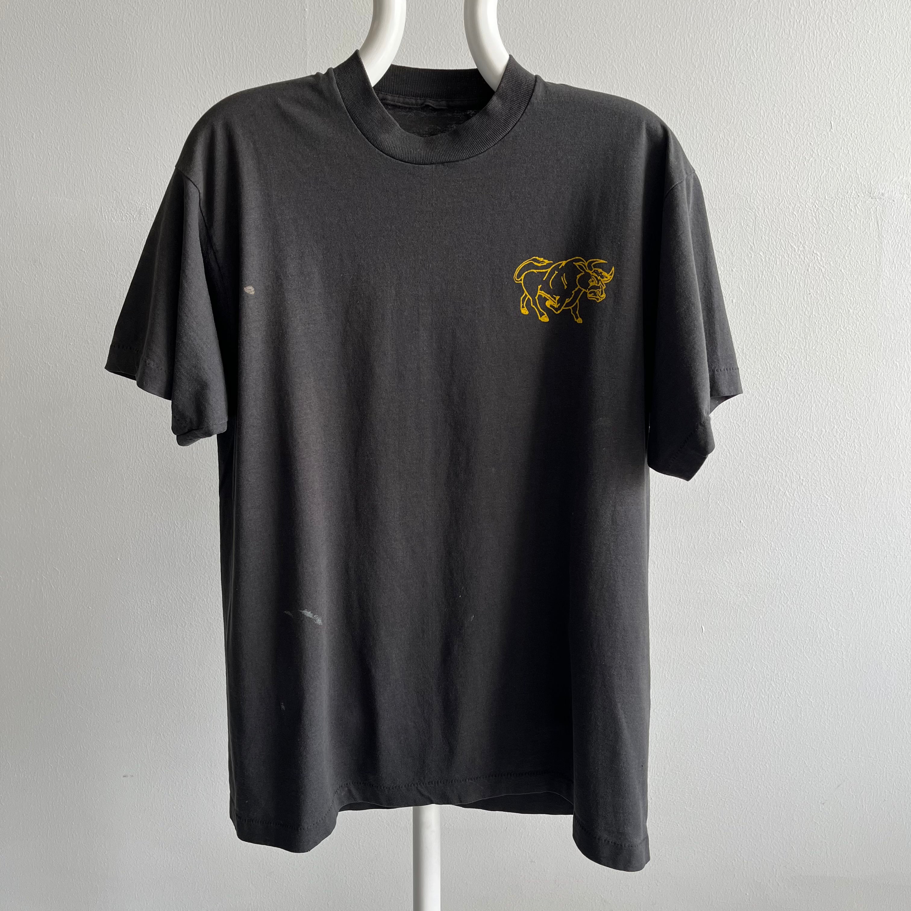 1980s Brass Bull Tavern - Morton, Illinois - Rad T-Shirt