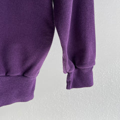 1980s Blank Purple Raglan Sweatshirt